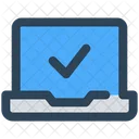 Device Laptop Checkmark Icon