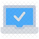 Device Laptop Checkmark Icon