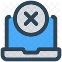 Laptop Cross Invalidation Icon