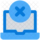 Laptop Cross Invalidation Icon