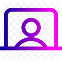 Laptop Display User Icon