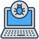 Cyber Security Laptop Icon