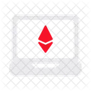 Laptop Ethereum Blockchain Icon