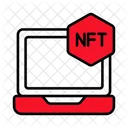 Laptop Nft Crypto Icon