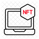 Laptop Nft Crypto Icon