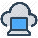 Cloud Computing Laptop Icon