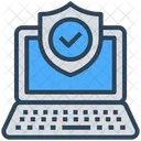 Cyber Security Laptop Icon