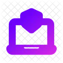 Laptop Shield Safe Icon