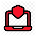 Laptop Shield Safe Icon