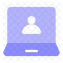 Laptop User Technology Icon