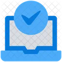 Laptop Checkmark Validation Icon