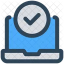 Laptop Checkmark Validation Icon