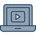 Laptop Video Play Icon