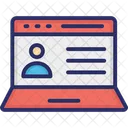 Laptop Live Chat Videoanruf Icon
