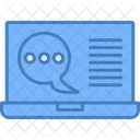 Laptop Info Chat Icon