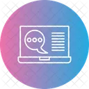 Laptop Info Chat Icon