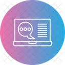Laptop Info Chat  Icon