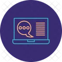 Laptop Info Chat  Icon