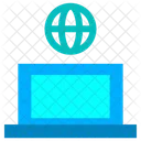 Laptop Internet  Icon