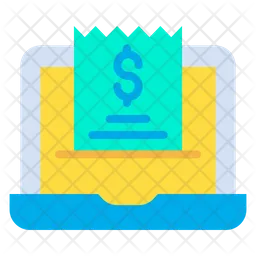 Laptop Invoice  Icon