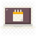 Laptop-Kalender  Icon