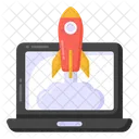 System Launch Laptop Launch Initiation Icon