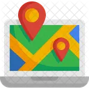 Location Point Laptop Map Icon