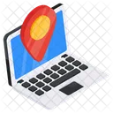 Laptop Location Laptop Map Laptop Gps Icon