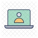 Laptop Screen Login User Profile Icône