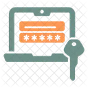 Laptop Login Access Key Icon