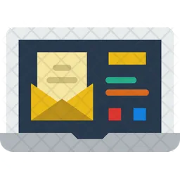 Laptop Mail  Icon