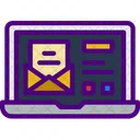 Laptop Mail  Icon