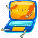 Laptop mascot  Icon