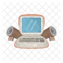 Laptop Computer Geschaft Icon