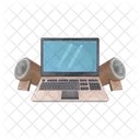 Laptop Computer Geschaft Icon