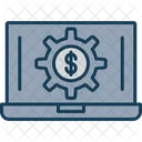 Laptop Money Icon