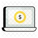 Laptop Money  Icon