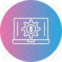 Laptop Money  Icon