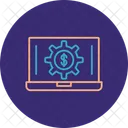 Laptop Money  Icon