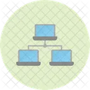 Laptop Network  Symbol