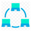 Laptop Network  Icon