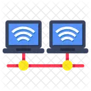 Laptop Network Laptop Connection Laptop Nodes Icon