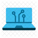 Laptop-Netzwerk  Symbol