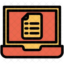 Laptop Notes  Icon