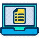 Laptop Learning Note Icon