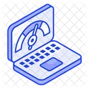 Laptop Optimization Speedometer Icon
