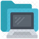 Laptop-Ordner  Symbol
