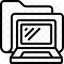 Laptop-Ordner  Symbol