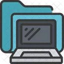 Laptop-Ordner  Symbol