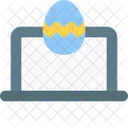 Laptop Ostern Symbol